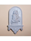 Madonna of the Ferruzzi Road with Enameled Ceramic Base